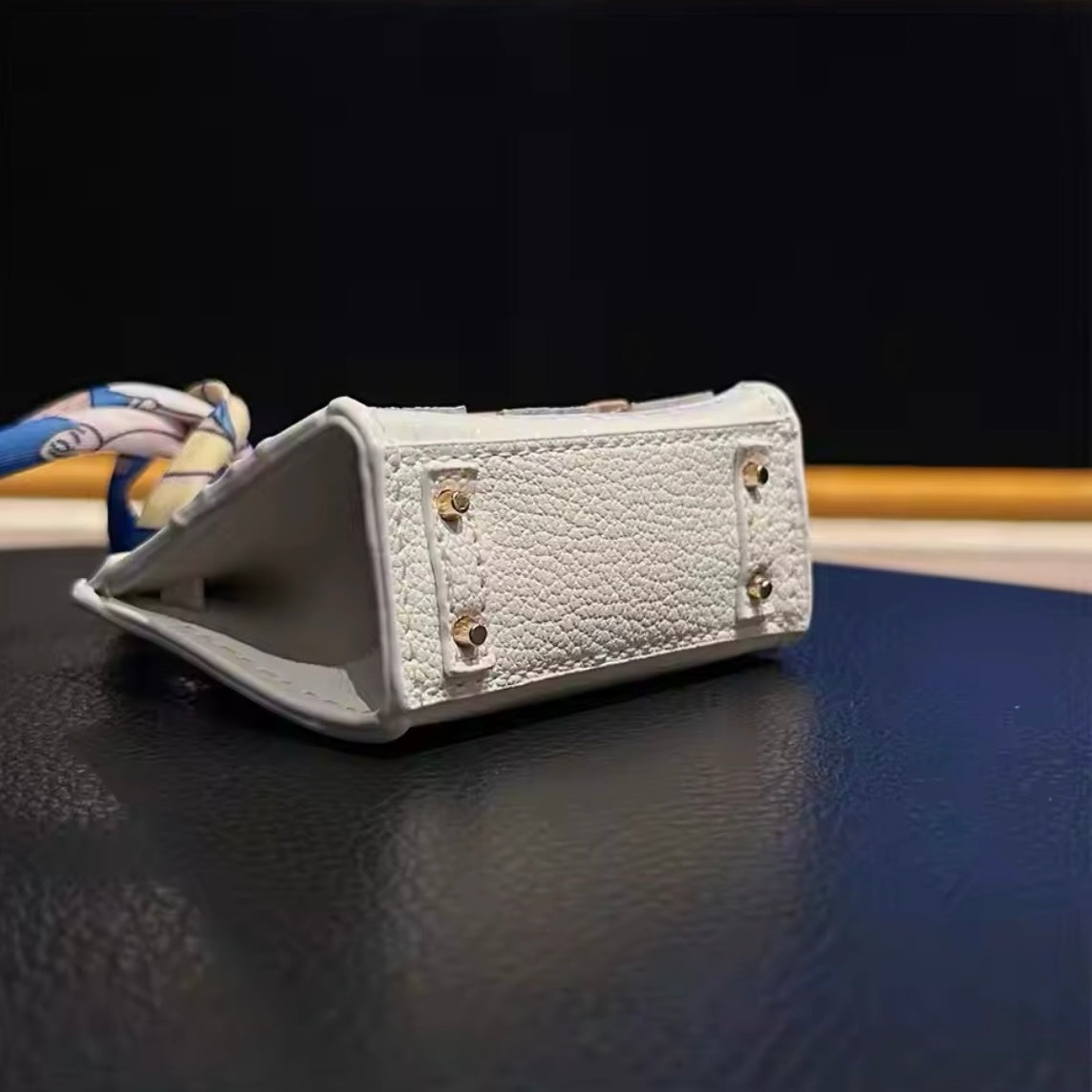 Mini Luxury Handbag AirPods/Earphones Case (Birkin Windows inspired)