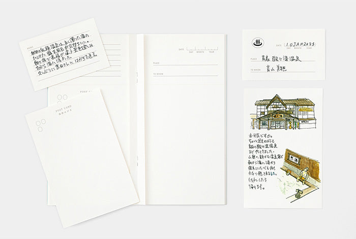 Traveler's Factory Limited Edition Notebook Refill Light Blue Yudo Yubin-hagaki