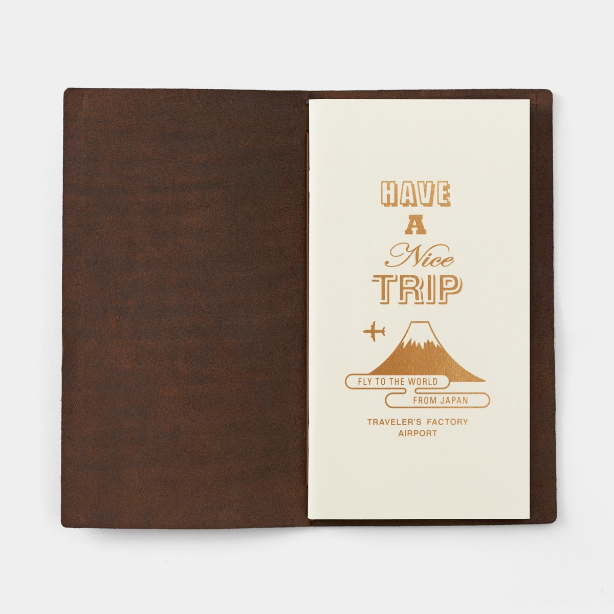 Traveler's Factory Notebook Narita Airport Edition Brown