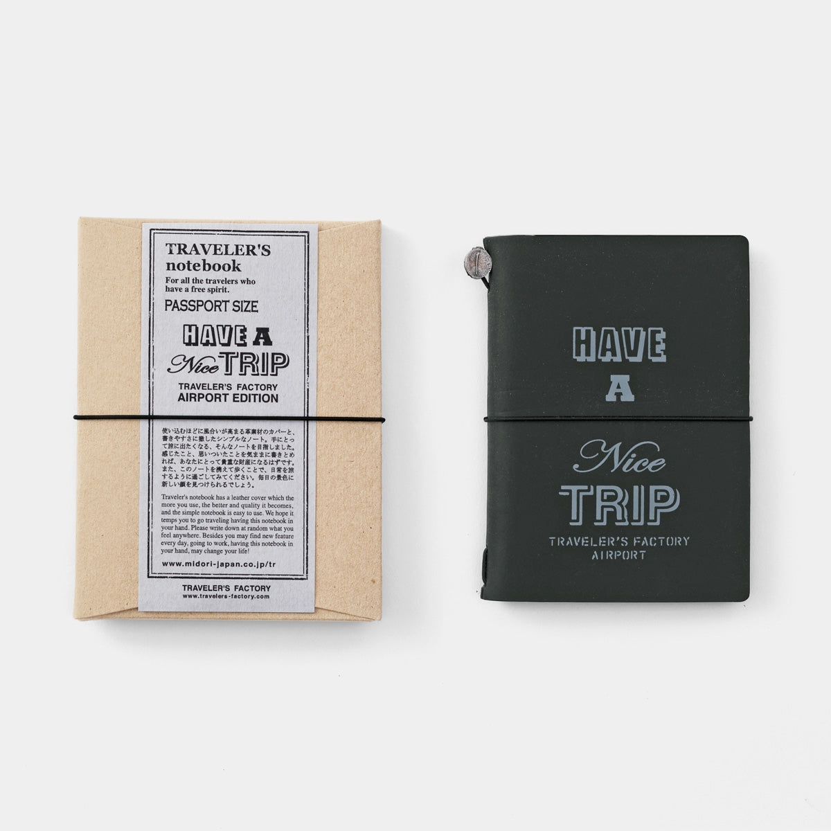 Traveler's Factory Notebook Passport Narita Airport Edition Black