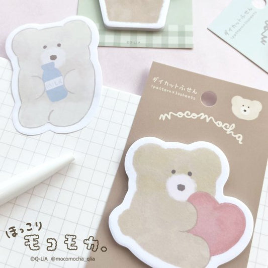 Mocomocha die-cut sticky notes