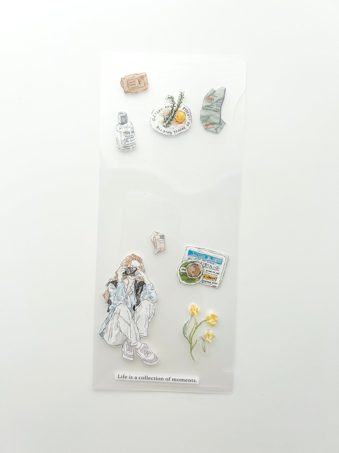 Decorated Clear Ticket Folder