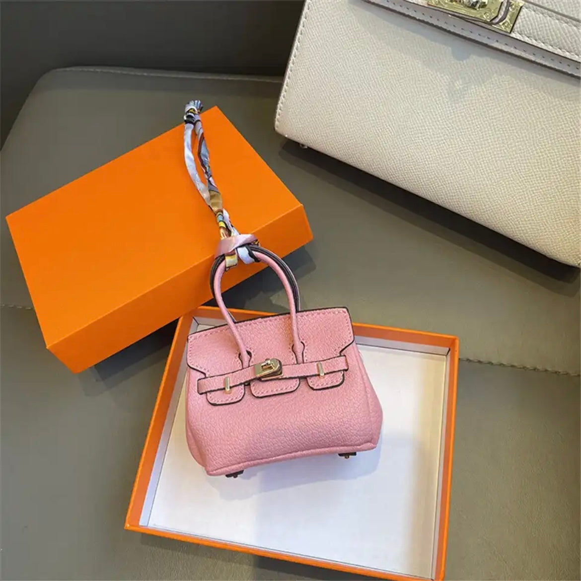 Mini Luxury Handbag AirPods/Earphones Case (Birkin inspired)