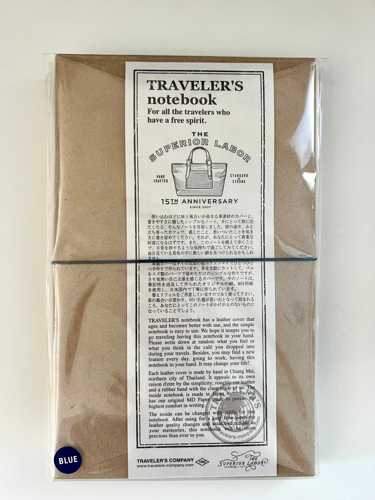 The Superior Labor 15th Anniversary Collaboration with TRAVELER'S COMPANY BLUE LEATHER