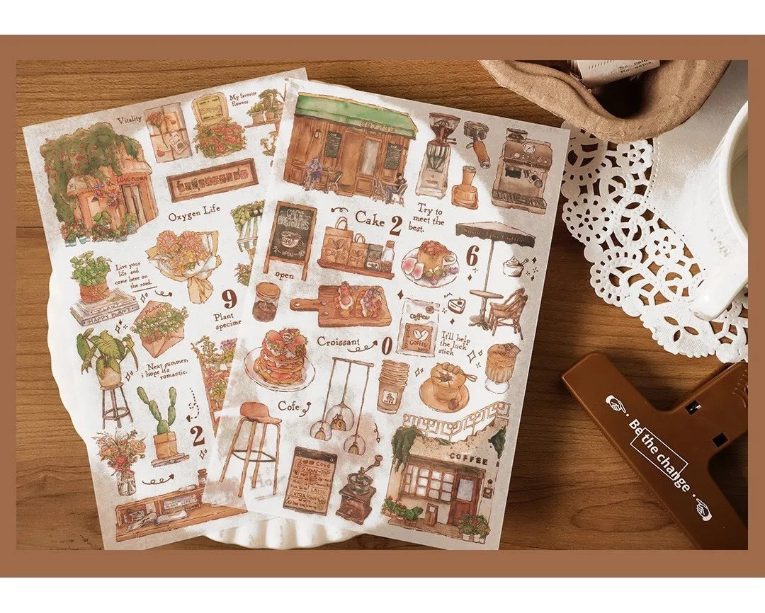 Cafe Deco Sticker Sheet