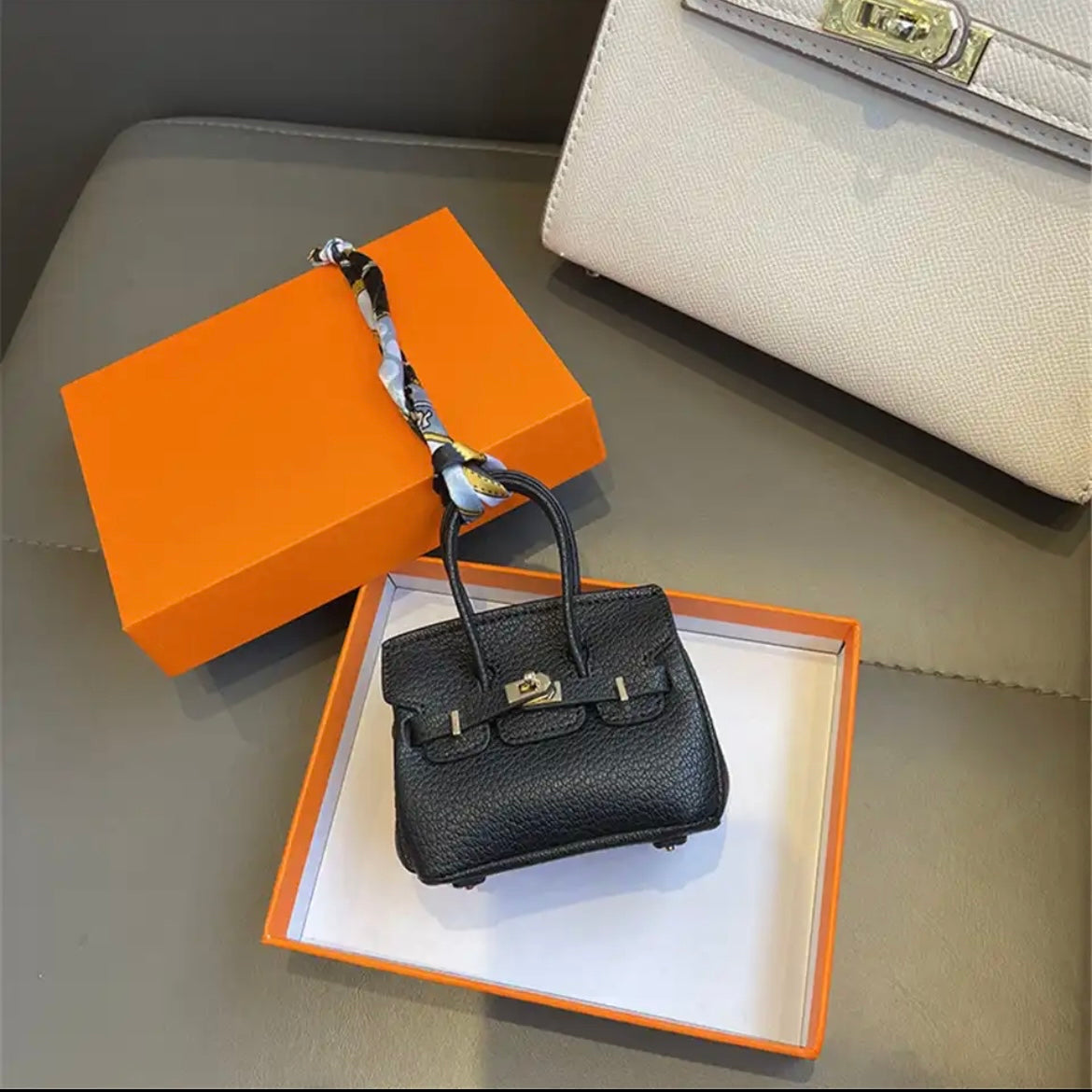 Mini Luxury Handbag AirPods/Earphones Case (Birkin inspired)