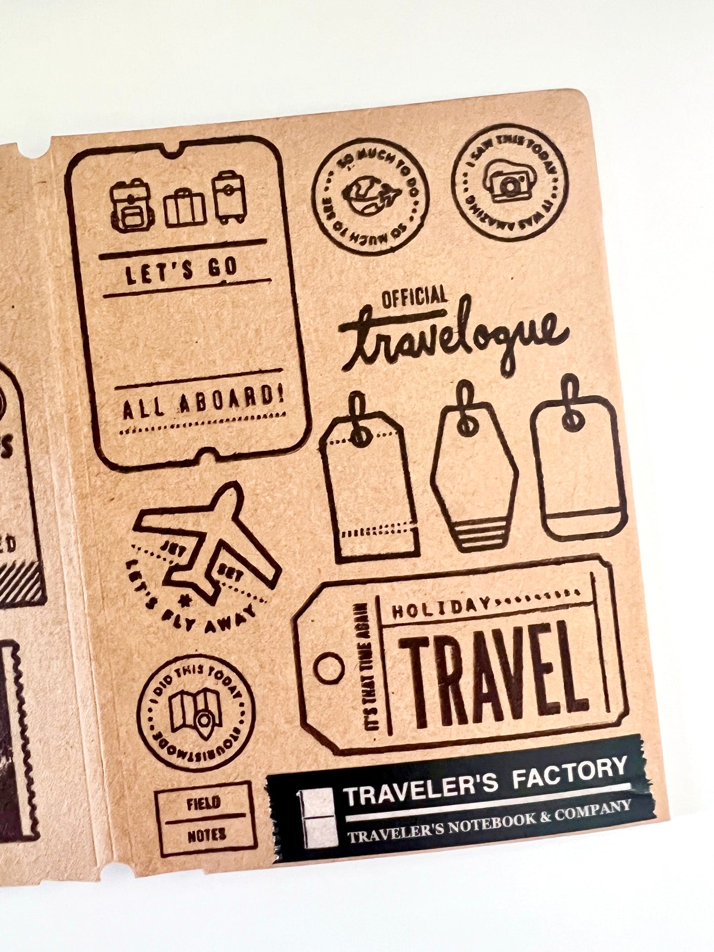 Travel Theme Kraft Folder