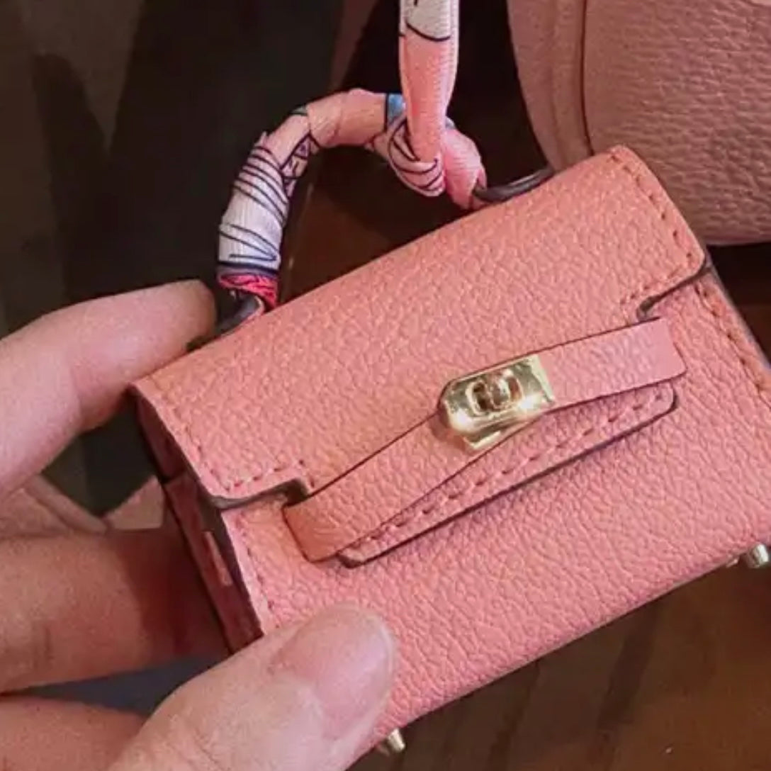 Mini Luxury Handbag AirPods/Earphones Case (Kelly inspired)