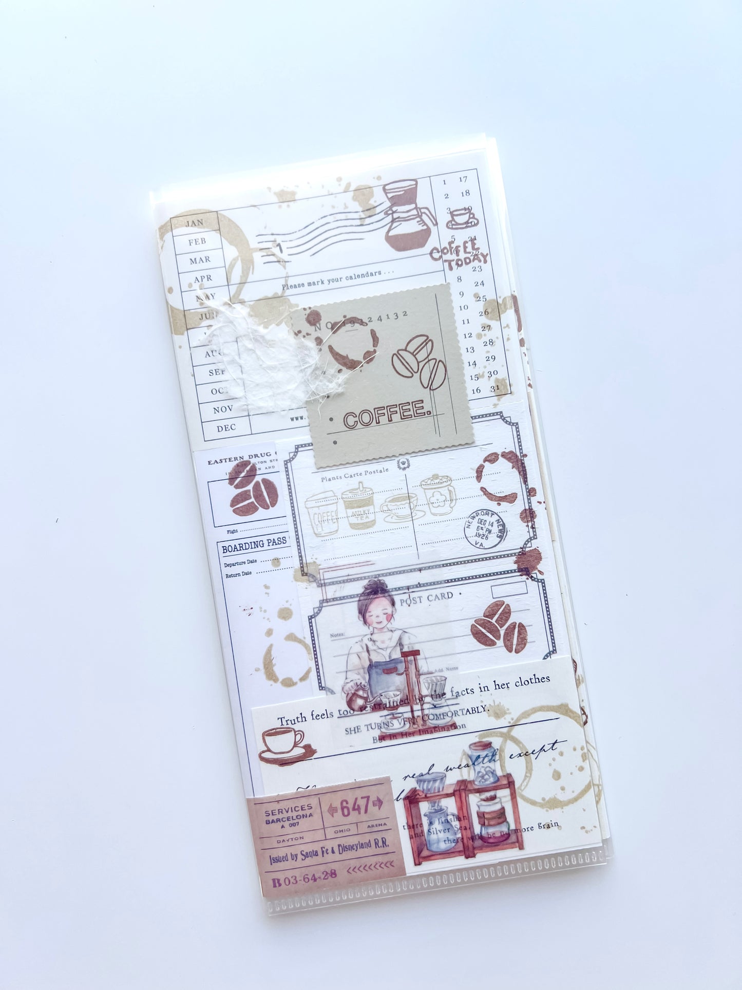 Decorated Trifold Standard Size (Coffee Theme)