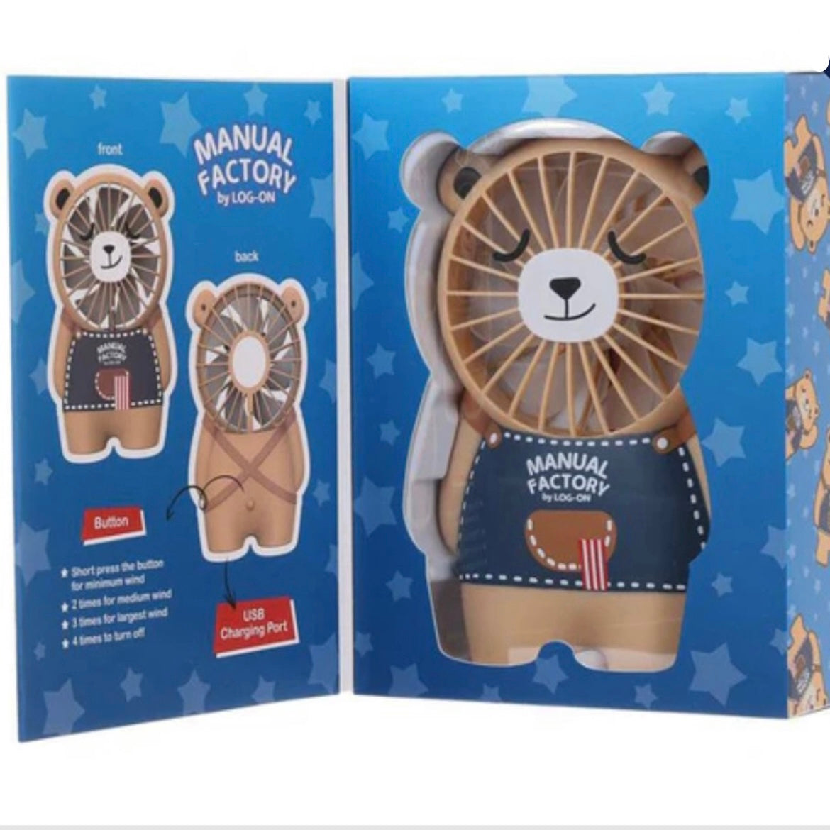 Manual Factory Bear Fan