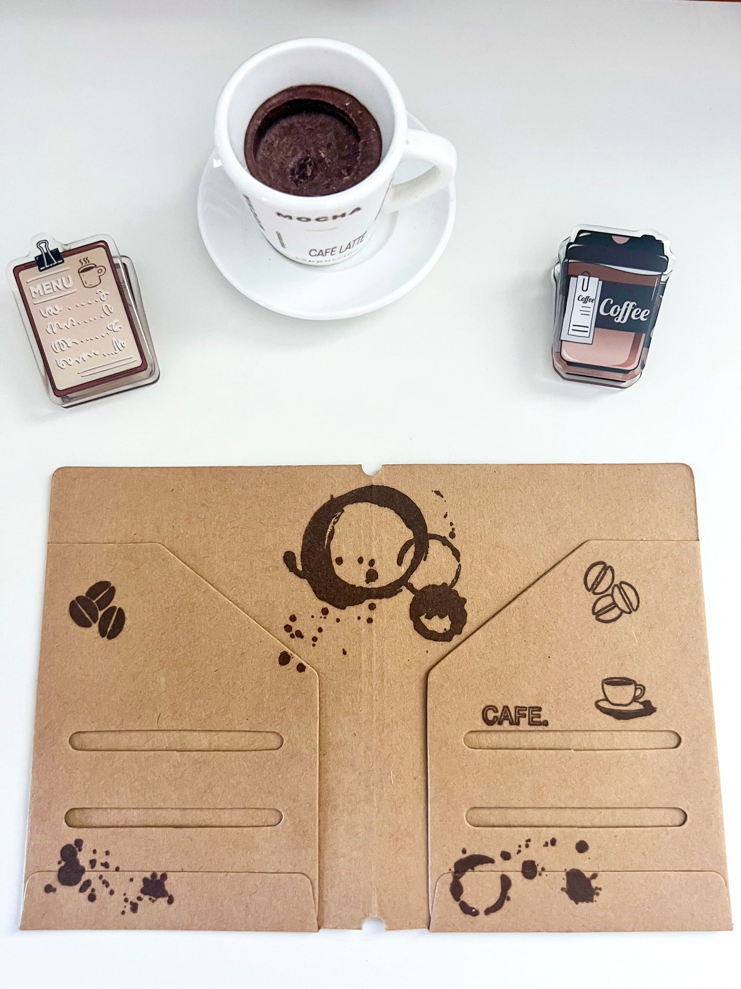 Coffee Theme Kraft Pocket Folder