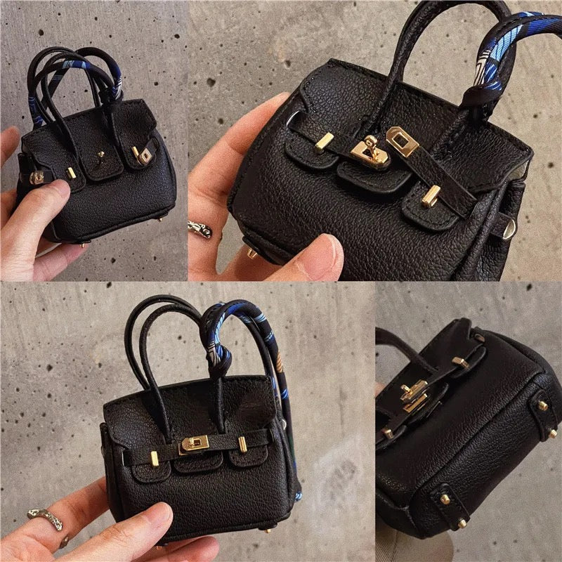 Mini Luxury Handbag AirPods/Earphones Case (Birkin inspired)