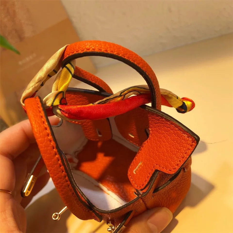 Mini Luxury Handbag AirPods/Earphones Case (Birkin inspired)