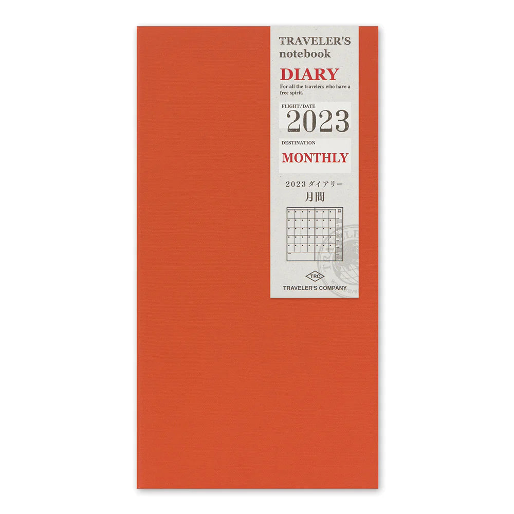 Traveler's Notebook Regular & Passport sizes 2023 monthly