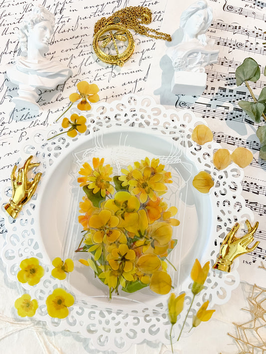 Yellow Flowers In A Bottle Stickers