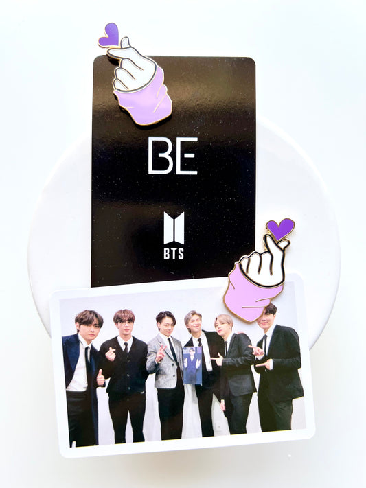 Limited Edition K-Pop Group Finger Purple Heart Purple Sleeve CLIP