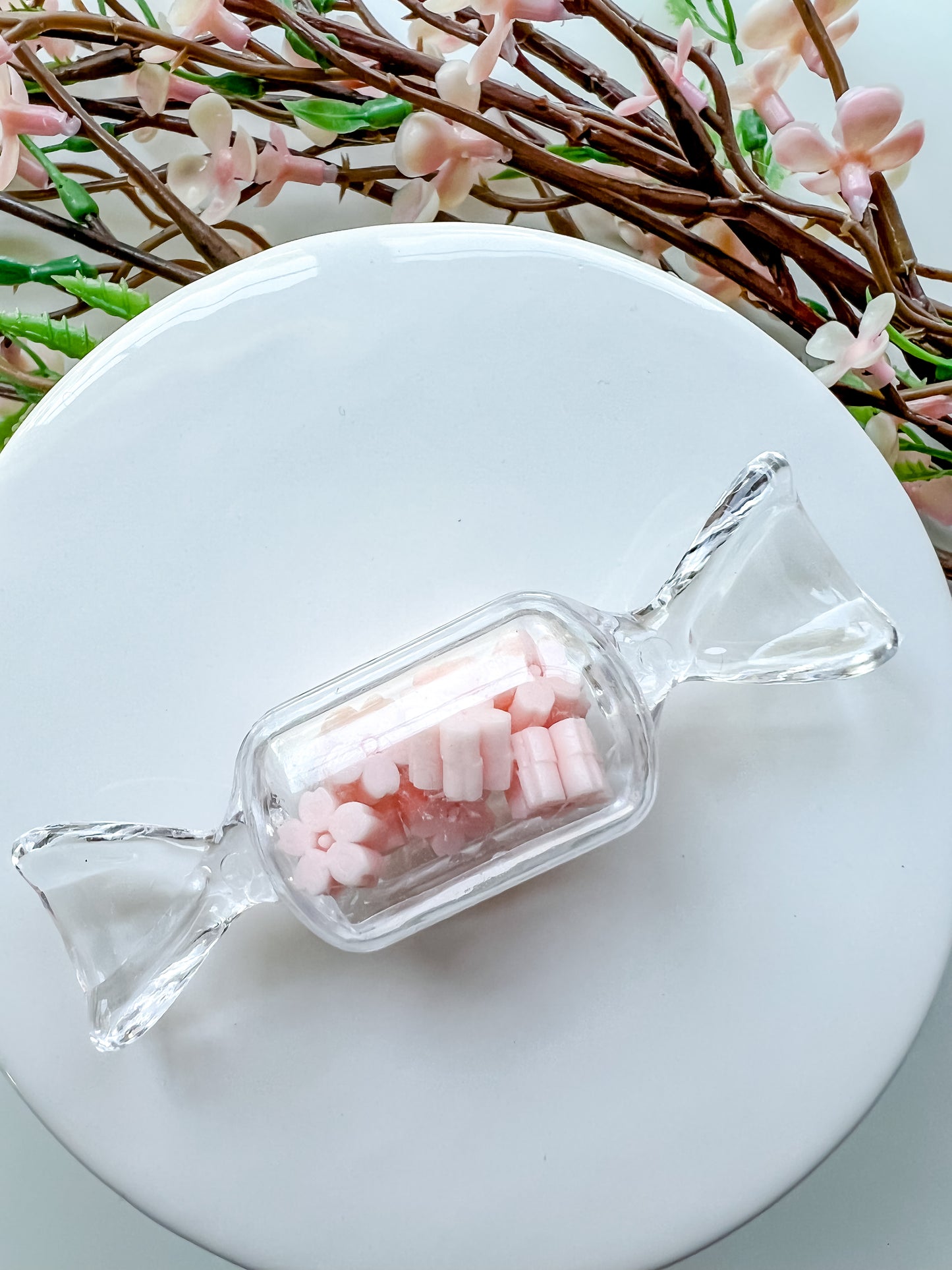 Candy Container filled with Flower Wax Beads