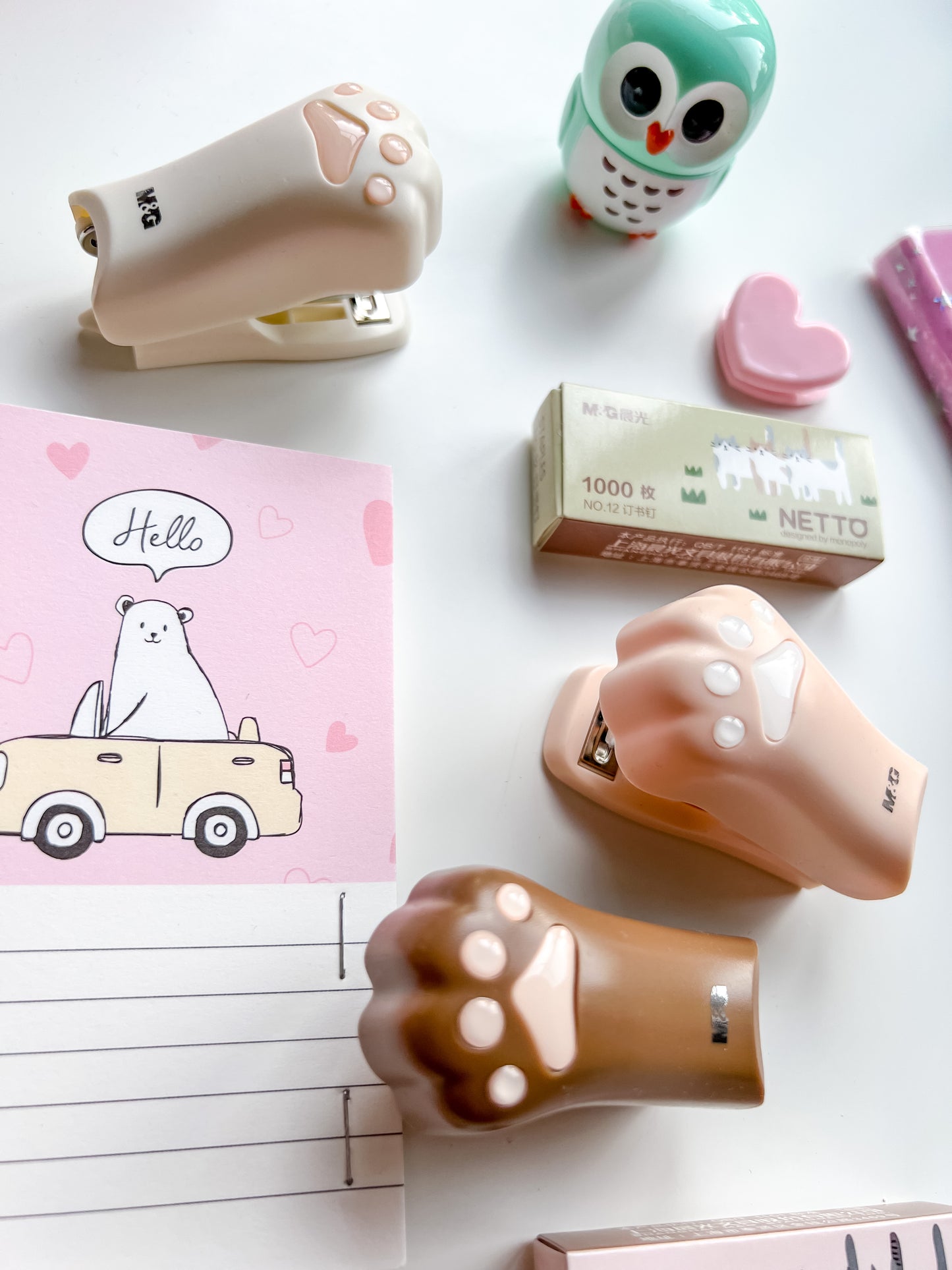 Kawaii Paw Mini Stapler