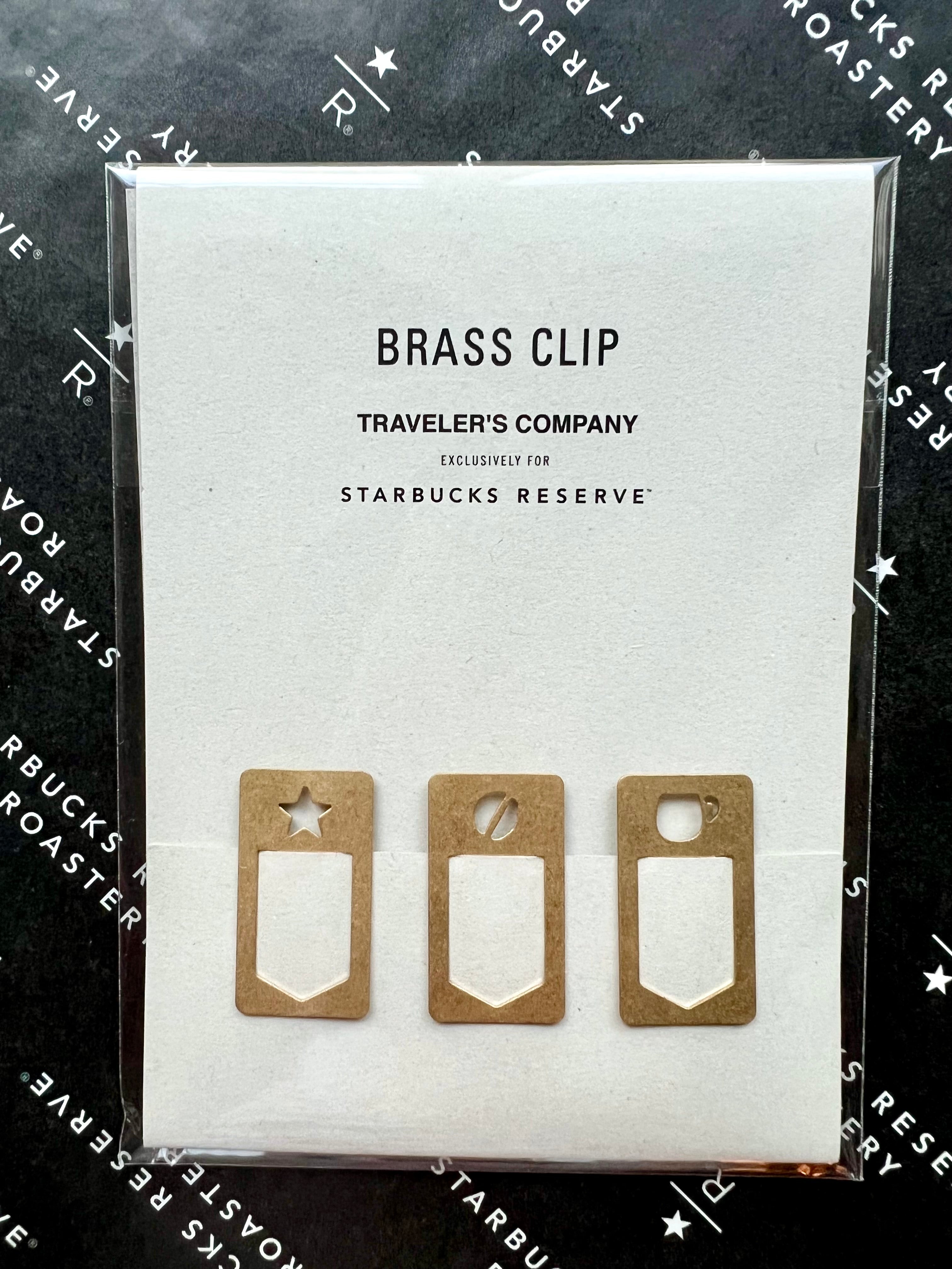 Starbucks Reserve Roastery Tokyo x Traveler's Company Brass Clip ...