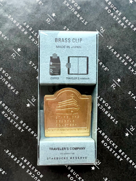 Starbucks Reserve Roastery Tokyo x Traveler's Company collaboration Brass Clip