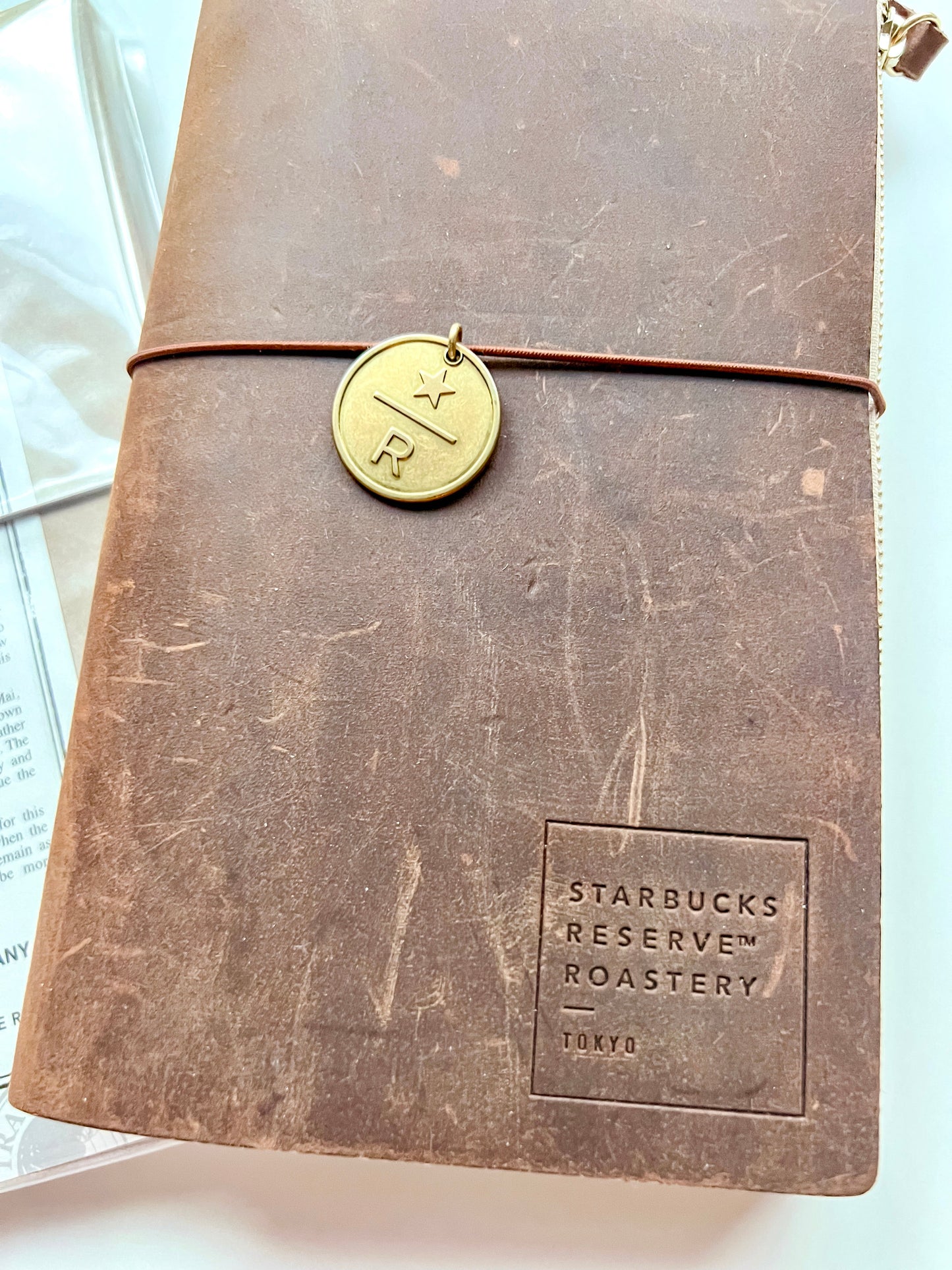 Starbucks Reserve Roastery Tokyo x Traveler's Company Traveler's Notebook Leather Cover Regular size "Brown"