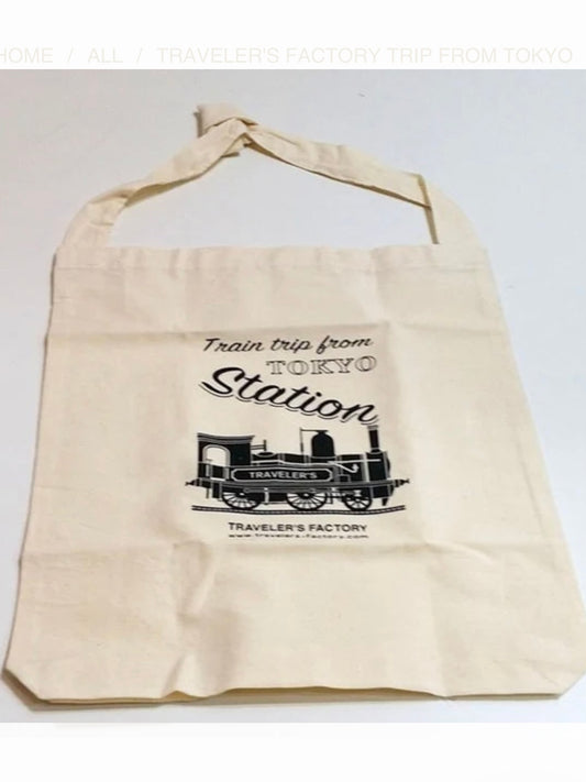 Traveler's Factory Trip From Tokyo Station Tote Bag Limited Edition