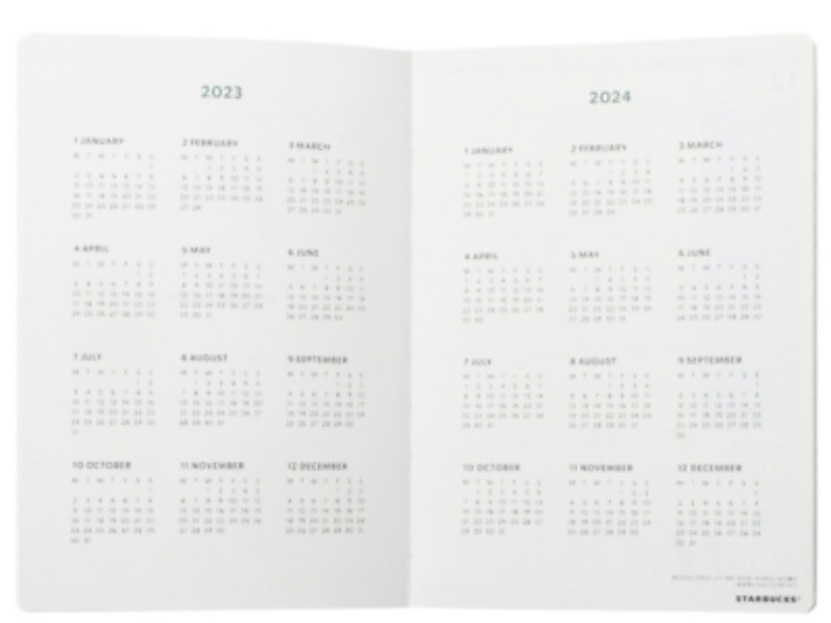 Starbucks Japan 2023 Campus Schedule Book